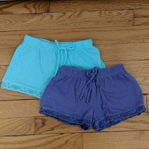 Carter's Lace Trim cotton shorts